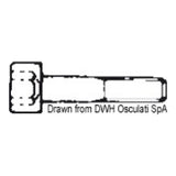 Osculati Innensechskantschrauben, UNI 5931 DIN 912 A2-912-04X010