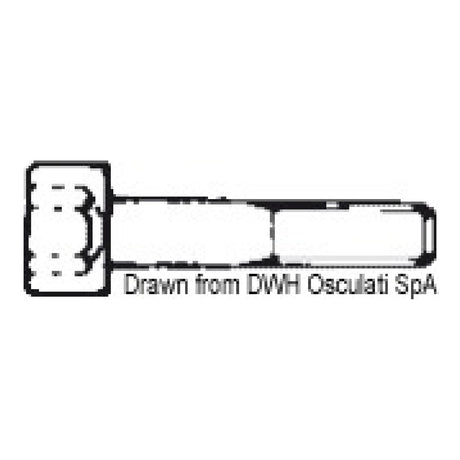 Osculati Viti testa cilindrica con cava esagonale, UNI 5931 DIN 912 A2-912-04X010