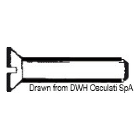 Osculati Viti testa svasata piana taglio a cacciavite, UNI 6109 DIN 963 AISI304 A2-963-03X012