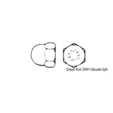 Osculati UNI 5721 DIN 1587 A4-1587-04 Tuercas ciegas abombadas