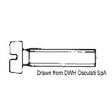 Osculati Fully threaded pan head screws with screwdriver slot, UNI 6107 DIN 84 A4-84-03X012