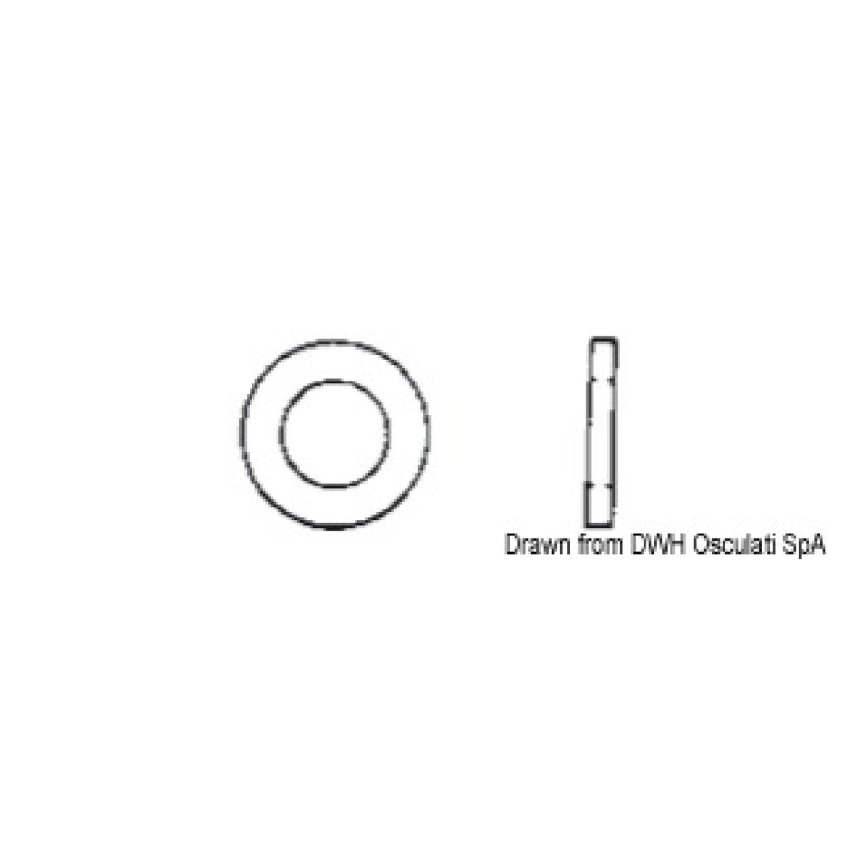 Osculati Rondelle piane larghe A4-9021A-03X009