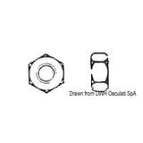 Osculati Sechskantmuttern, UNI 5588 DIN 934 A4-934-03