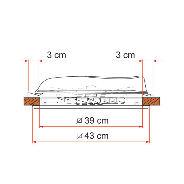 Fiamma Oblo Turbo-Vent Polar Control White 40x40cm 03623F01-