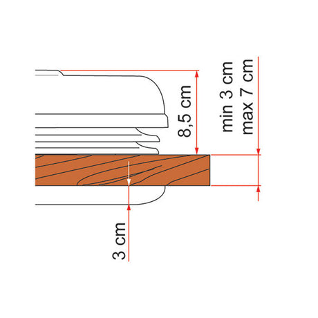 Fiamma Oblo Vent 50 - White (incluso Rollo 50) 01668-01-