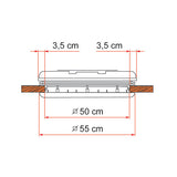 Fiamma Oblo Vent 50 – Weiß (einschließlich Rollo 50) 01668-01-