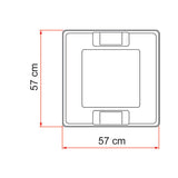 Fiamma Oblò Vent 50 Bianco con Rollo 50  Oscurante e Zanzariera Inclusi 01668-01-