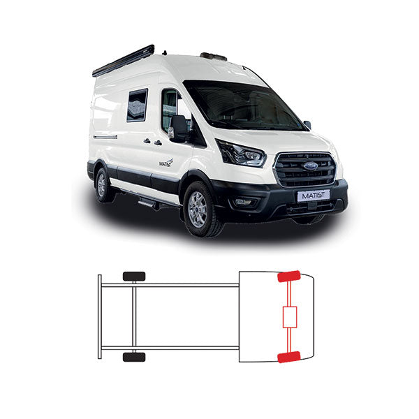 ExtraTOP Sospensioni ad aria Transit trazione anteriore 8 pollici