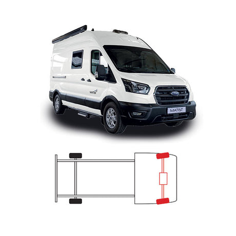 ExtraTOP Sospensioni ad aria Transit trazione anteriore 8 pollici