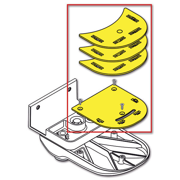 Kit espaciador Fiamma para puerta de caja fuerte - Blanco 08230-01-