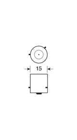 Osram 12V LEDriving Retrofit Led Standard - (PY21W) - BAU15s - 2 pz - Blister - Arancio