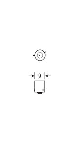 Pilot 12V Lampada alogena micro Blu-Xe - (H6W) - 6W - BAX9s - 2 pz - D/Blister
