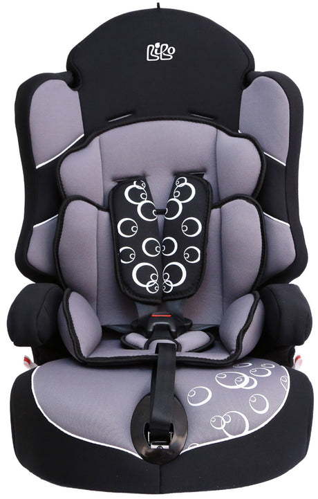Bibo 1441 Seggiolino di sicurezza per bambini 9-36 kg mod. Bering grigio/nero bolle