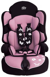 Bibo 1442 Seggiolino di sicurezza per bambini 9-36 kg mod. Bering lilla farfalle