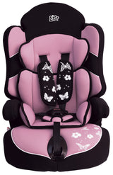 Bibo 1442 Seggiolino di sicurezza per bambini 9-36 kg mod. Bering lilla farfalle