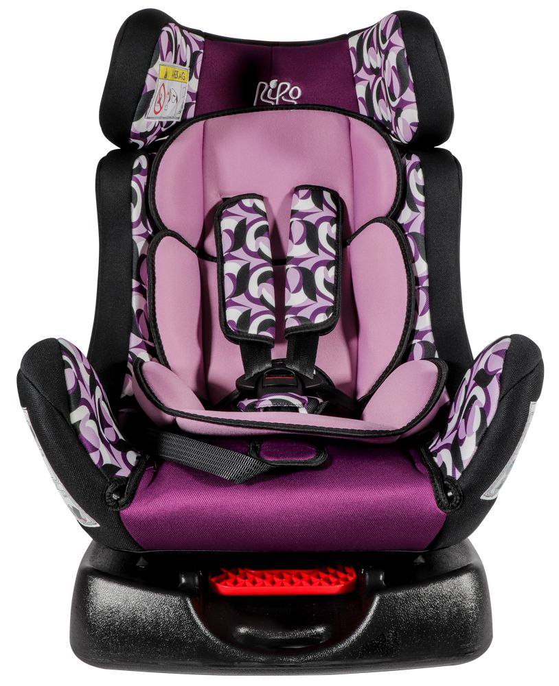 Bibo 1896ALARM Seggiolino con antiabbandono per bambini 0-25 kg mod. Aurora lilla