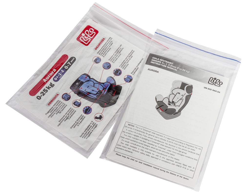 Bibo 1896ALARM Seggiolino con antiabbandono per bambini 0-25 kg mod. Aurora lilla