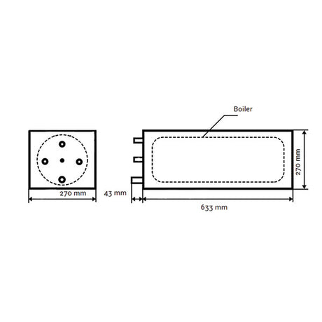 Boiler scambiatore tipo nautico 20L 230V Pundmann