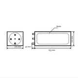 Boiler scambiatore tipo nautico 20L 230V Pundmann