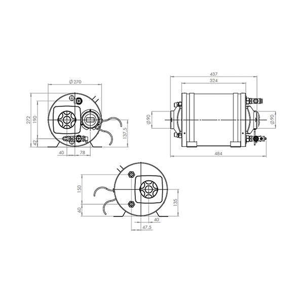 Autoterm Boiler acqua calda Van e Camper 9 Litri - 12 V - 300 W