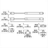 Braccetto a Gas per Antine 60 N BRA054