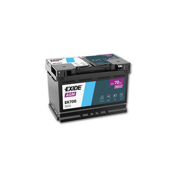 Exide Batteria AGM 70 Ah per Camper e Motorhome