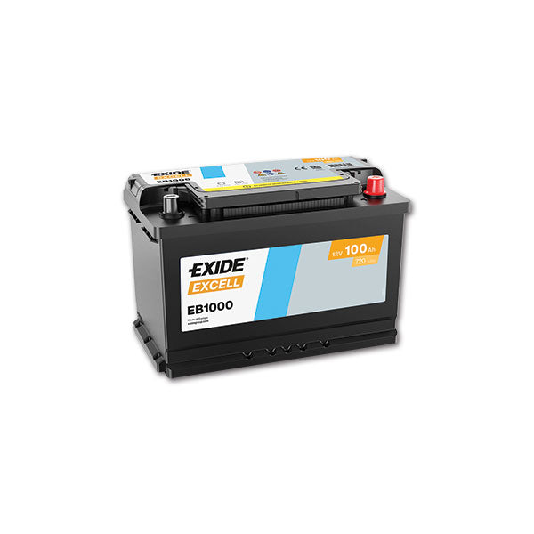 Exide EB1000 Excell 12V 100Ah Batteria Avviamento Camper