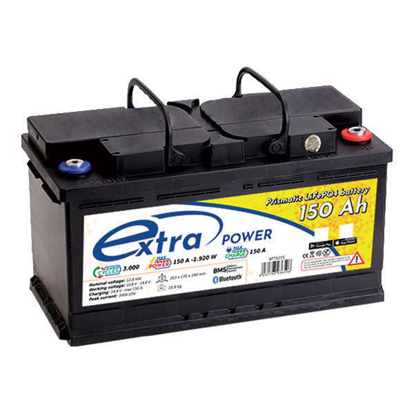 Extrapower Batteria Camper Van LiFePO4 ExtraPOWER 150 Ah
