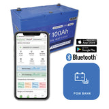 VestWoods  Batteria al litio 100 Ah 12V con BMS integrato