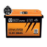 Batteria Liontron LiFePO4 "All in One" 200Ah 12,8V  IP67 con BMS e Bluetooth 390232260 mm