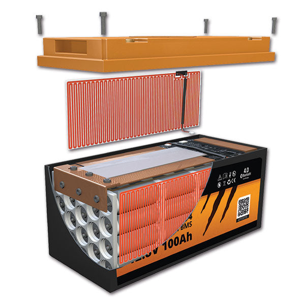 Batteria Liontron LiFePO4 "All in One" 200Ah 12,8V  IP67 con BMS e Bluetooth 390232260 mm