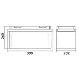 Batteria Liontron LiFePO4 "All in One" 200Ah 12,8V  IP67 con BMS e Bluetooth 390232260 mm