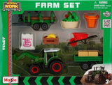 Burago Mini Work Farmset Trattori Fendt/New Holland/Mass, Maisto, 3"