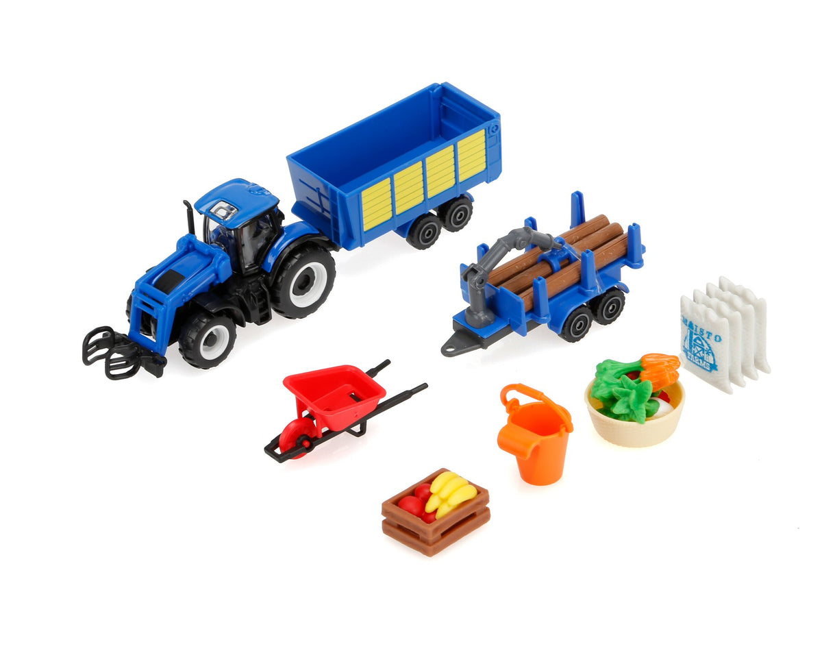Burago Mini Work Farmset Trattori Fendt/New Holland/Mass, Maisto, 3"