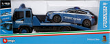 Burago Carro attrezzi Polizia con auto, Burago, scala 1:43