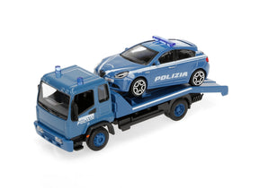 Burago Carro attrezzi Polizia con auto, Burago, scala 1:43