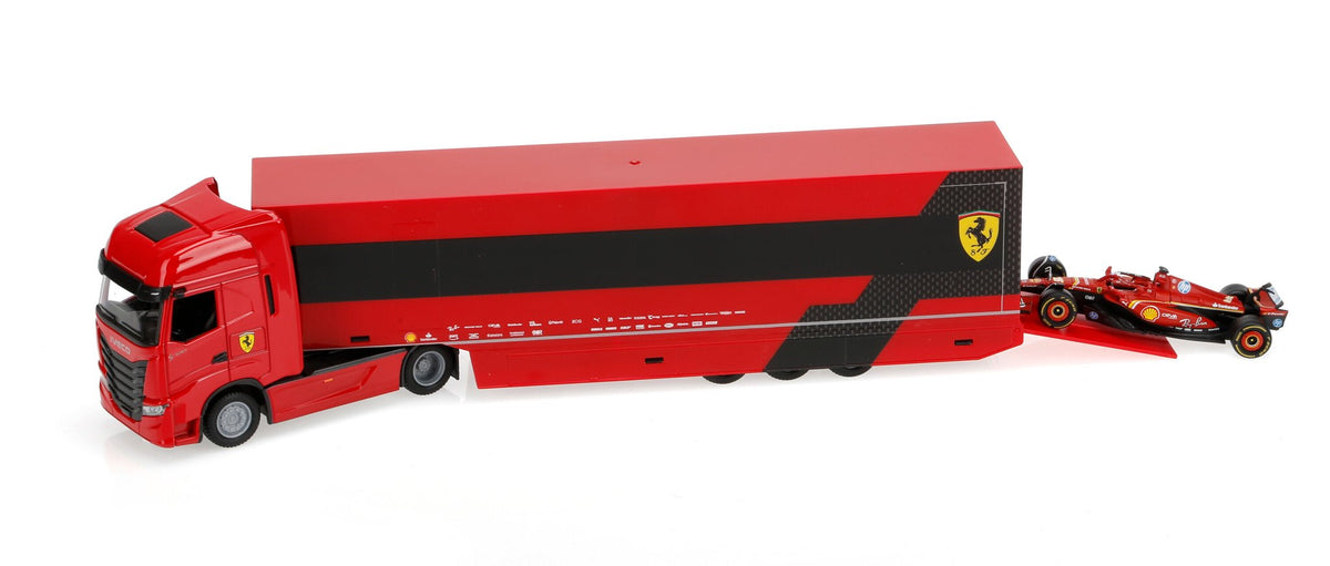 Burago Iveco S-Way 570 Ferrari Racing Leclerc, Burago, scala 1:43