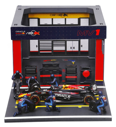Burago Pit Stop Red Bull RB20 Verstappen, Burago, scala 1:43