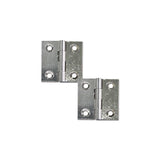 Chrome Milled Hinge 30x30 mm GES - 2 PCS 8032793932581