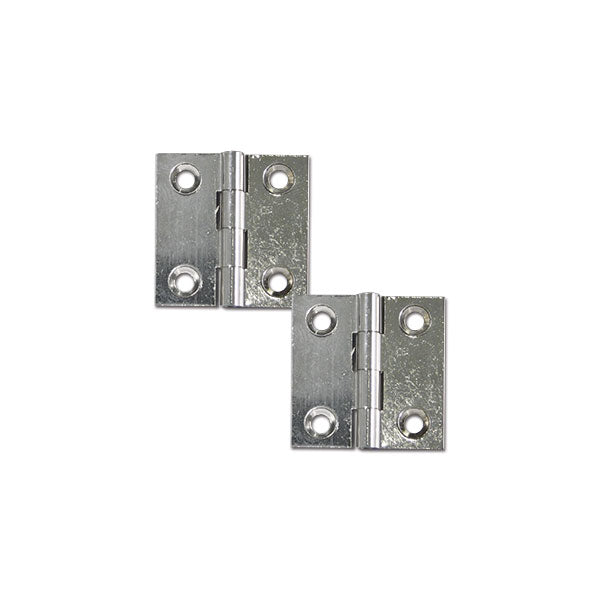Bisagra fresada cromada 30x30 mm GES - 2 uds. 8032793932581