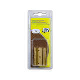 Cerniera Mezzo Collo Fresata in Ottone Satinato 50x40 mm GES - 2 PZ 8032793932673