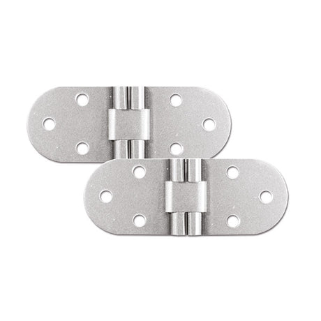 Verchromtes Flachdübel-Scharnier mit Anschlag 3x8mm GES - 2 Stück 8032793932697