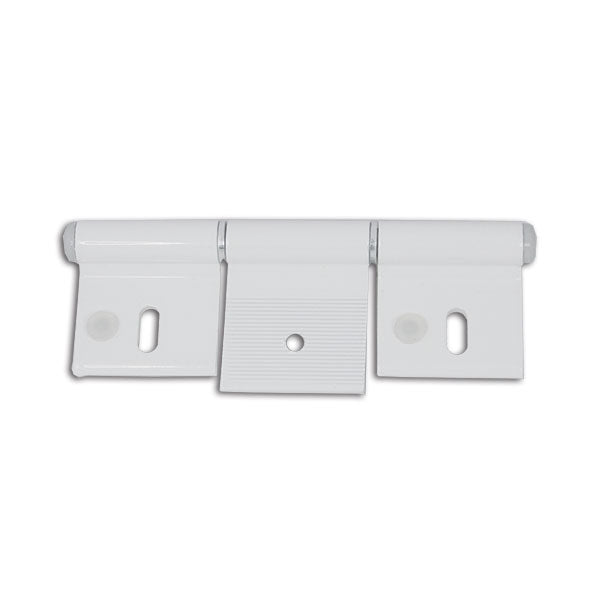 Bisagra de aluminio blanco de 126 mm con 3 agujeros CER501