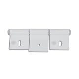 Bisagra de aluminio blanco de 126 mm con 3 agujeros CER501
