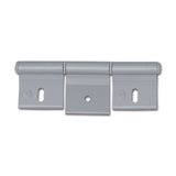 Bisagra de aluminio anodizado 126 mm 3 agujeros CER502