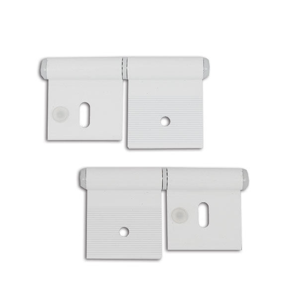 Cerniera alluminio bianco 84 mm 2 fori CER507