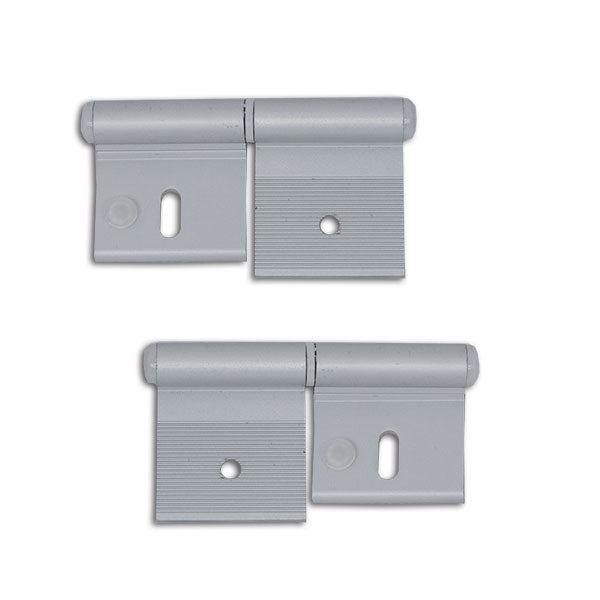 Bisagra de aluminio anodizado de 2 orificios de 84 mm CER508