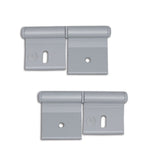 Bisagra de aluminio anodizado de 2 orificios de 84 mm CER508