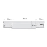 Bisagra de aluminio blanco de 4 orificios CER510 de 355 mm
