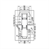 180 GES CER602 Klappenscharnier